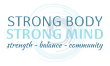 strong body strong mind strength balance community logo